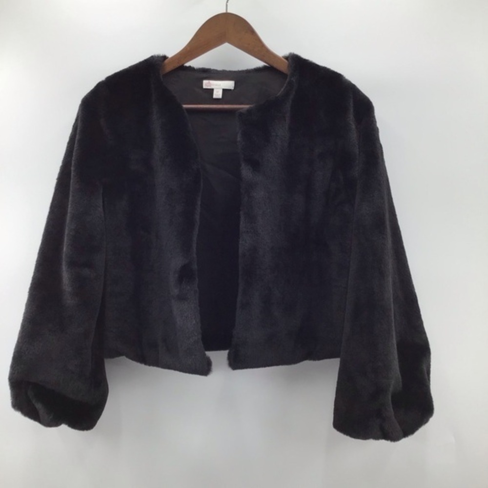 GB Girls Black faux fur Jacket